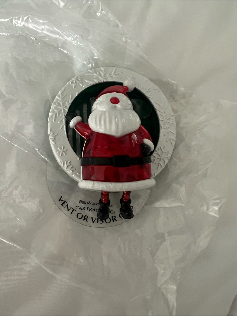 Holiday Santa Car Vent Clip Air Freshener - bath & body works
